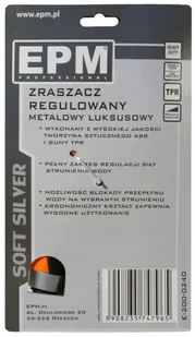 EPM ZRASZACZ PISTOLETOWY REGULOWANY SOFT SILVER - Węże ogrodowe i zraszacze - miniaturka - grafika 5