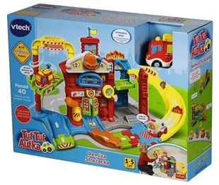 Vtech Tut Tut Autka Remiza Strażacka GXP-625464 - Tory, garaże, parkingi - miniaturka - grafika 2