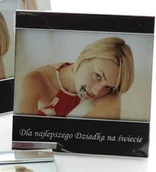 Ramki na zdjęcia - Poldom Ramka grawerowana Dla najlepszego Dziadka na świecie (na zdjęcie 10x15 cm) - miniaturka - grafika 1