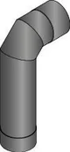 Kominy i akcesoria - Harvia Łącznik kominowy Harvia WZ90M 90° śr. 115 mm - miniaturka - grafika 1