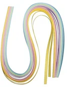 Quilling - RAYHER HOBBY Rayher 71937685 papier do quillingu, 50 x 0,6 cm, 80 G/M2, SB-Btl 100szt., pastelowy 71-937-685 - miniaturka - grafika 1