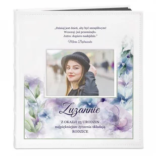 NA Murrano Album z Okienkiem Kwiatowy Prezent Urodziny Nadruk ALB-BO-BK-UV-002 - Albumy fotograficzne NA Murrano Album z Okienkiem Kwiatowy Prezent Urodziny Nadruk ALB-BO-BK-UV-002 - Albumy fotograficzne - miniaturka - grafika 1