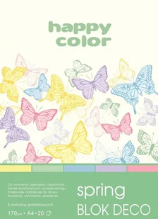GDD Blok A4/20K Deco Spring 170g HAPPY COLOR - Artykuły biurowe - miniaturka - grafika 3