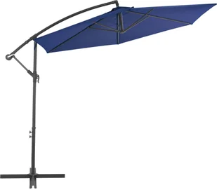 vidaXL Parasol wiszący z aluminiowym słupkiem, 300 cm, niebieski vidaXL - Parasole ogrodowe - miniaturka - grafika 2