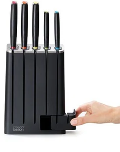 Joseph Joseph Zestaw 5 noży w bloku z ostrzałką Elevate 10537 - Noże kuchenne - miniaturka - grafika 4