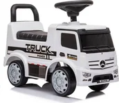 Jeździki dla dzieci - Import leantoys leantoys Jeździk Mercedes Antos 656 Biały Dźwięk Klakson Reflektory Światła 7663 - miniaturka - grafika 1