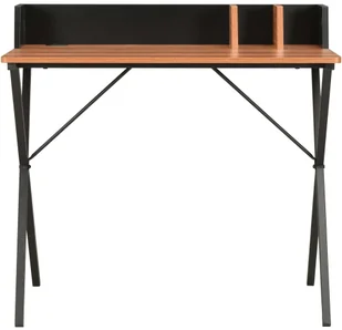 vidaXL vidaXL Biurko, czarno-brązowe, 80 x 50 x 84 cm - Biurka - miniaturka - grafika 2