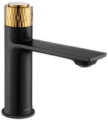 Baterie umywalkowe - Valvex Bateria umywalkowa czarno-złota Click On - miniaturka - grafika 1