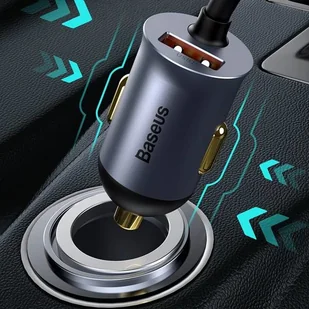 Baseus Share Togheter | Ładowarka samochodowa z rozgałęźnikiem 4x USB USB-C 120W Powe Delivery Quick Charge 4.0 CCBT-B0G - Ładowarki samochodowe - miniaturka - grafika 5
