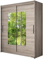 Szafy - Szafa przesuwna Pesto III 150 - szafa do sypialni - miniaturka - grafika 1