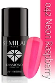 Lakiery hybrydowe - Semilac Lakier Hybrydowy Semilac 042 Neon Raspberry - 7 Ml 4756 - miniaturka - grafika 1