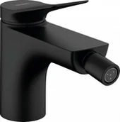 Baterie bidetowe - Hansgrohe 75200670 Vivenis Jednouchwytowa bateria bidetowa z kompletem odpływowym czarny matowy - miniaturka - grafika 1
