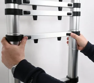 VOREL DRABINA ALU TELESKOPOWA 3,8M 13 STOPNI 17702 - Drabiny - miniaturka - grafika 6