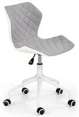 Fotele i krzesła biurowe - Szary fotel młodzieżowy do biurka na kółkach Z1-P66 - miniaturka - grafika 1