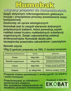 Ekobat Aktywator kompostu Humobak 1 litr - Kompostowniki - miniaturka - grafika 2
