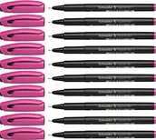 Cienkopisy - Schneider 196709 Topliner 967 cienkopisy opakowanie 10 szt. różowe 196709 - miniaturka - grafika 1