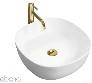 Rea Umywalka Ceramiczna Nablatowa ELENA Biała MAT U7911 - Umywalki - miniaturka - grafika 3