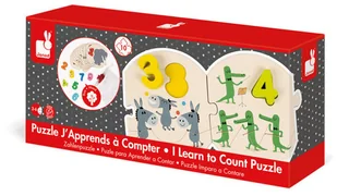 Janod Drewniane Puzzle Uczę się Liczyć Cyferki - Układanki dla dzieci - miniaturka - grafika 12
