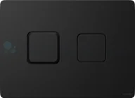 Przyciski spłukujące - Cersanit Accento Square przycisk spłukujący czarny K97426 - miniaturka - grafika 1