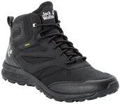 Buty trekkingowe męskie - Jack Wolfskin Woodland Texapore Buty Mężczyźni, czarny UK 10 | EU 44,5 2021 Trapery turystyczne 4039201-6000100 - miniaturka - grafika 1
