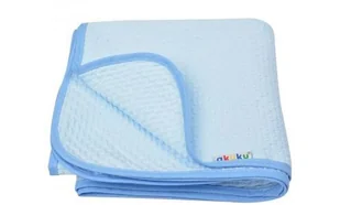 Akuku Kocyk 100% bawełniany Niebieski - Koce i narzuty dla dzieci - miniaturka - grafika 3