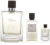 Akcesoria do golenia męskie - Herms Terre d'Herms zestaw na prezent (vaporisateur/spray 100 ML, Mini 5 ML + żel pod prysznic 40 ML) 51545 - miniaturka - grafika 1