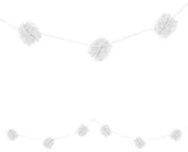 Pozostałe akcesoria kuchenne - Amscan International wieniec z PomPomów, biały 225555.08 - miniaturka - grafika 1