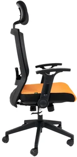Fotel biurowy, krzesło biurowe ARTNICO Fotel biurowy ergonomiczny Artnico Klus pomarańcz 130557 - Fotele i krzesła biurowe - miniaturka - grafika 4