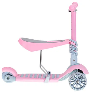 LED Hulajnoga Trójkołowa 3w1 Siedzisko Balansowa - Hulajnogi - miniaturka - grafika 4