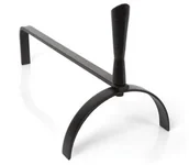 Akcesoria kominkowe - Velleman Perel Ruszt kominkowy, 2 części, czarny - miniaturka - grafika 1