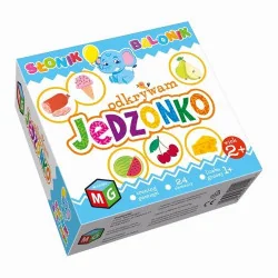 MULTIGRA Odkrywam Jedzonko Słonik Balonik MG1140 - Gry planszowe - miniaturka - grafika 2