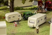 Kolejki i akcesoria - Faller Zestaw przyczep mieszkalnych Faller 140483 - miniaturka - grafika 1