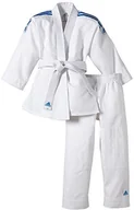 Pozostałe akcesoria do sportów walki - adidas Evolution strój do judo dziecięcy, pas w zestawie, biały, 140/150 J250E - miniaturka - grafika 1