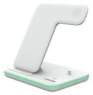 Ładowarki do telefonów - Canyon Bezprzewodowa ładowarka 3v1 pro telefon Apple Watch Airpods CNS-WCS302W) Biała - miniaturka - grafika 1