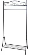 Wieszaki i stojaki - Czarny zdobiony wieszak na ubrania W2-L15 - miniaturka - grafika 1