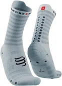 Skarpetki sportowe męskie - Compressport Skarpetki do biegania ProRacing Socks V4 ULTRALIGHT RUN HIGH białe - miniaturka - grafika 1
