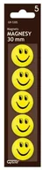 Artykuły biurowe - Grand Magnesy 30mm buźki 5szt - miniaturka - grafika 1