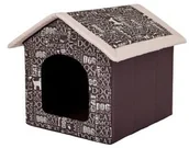 Legowiska dla psów - Hobbydog Buda dla Psa napisy R2 o wymiarach 44 cm x 38 cm x 45 cm R2 BUDNAP7 - miniaturka - grafika 1