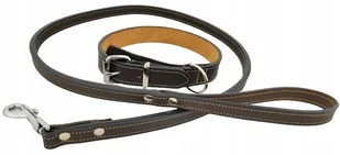 dr Seidla Komplet Skórzana i Smycz dla Psa brąz L - Smycze dla psów - miniaturka - grafika 2