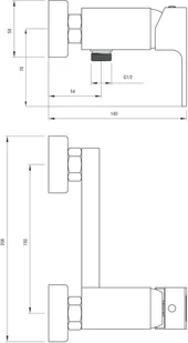 Deante Anemon BCZ W400 - Baterie wannowe i prysznicowe Deante Anemon BCZ W400 - Baterie wannowe i prysznicowe - miniaturka - grafika 4