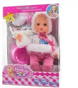 Akcesoria dla lalek - EUROBABY ZABAWKI Lalka interaktywna z akcesoriami Eurobaby EBZ6499 - miniaturka - grafika 1