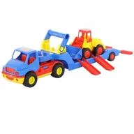 Samochody i pojazdy dla dzieci - POLESIE Poland ConsTruck ciężarówka + "Basics", ładowarka (w siatce) - miniaturka - grafika 1