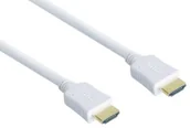 Kable - Good Connections High Speed   HDMI kabel z wtyczką Ethernet, pozłacane,  biały 4514-010W - miniaturka - grafika 1