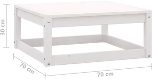 vidaXL 5-cz. zestaw wypoczynkowy do ogrodu, z poduszkami, lita sosna 3076565 - Meble ogrodowe - miniaturka - grafika 10