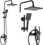 Zestawy prysznicowe - Rea Zestaw Prysznicowy Natryskowy HASS Black B9968 - miniaturka - grafika 1