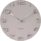 Dekoracje domu - Karlsson Zegar ścienny On the Edge szary KA5311GY - miniaturka - grafika 1