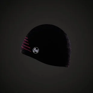 Buff Czapka do biegania DRYFLX+ Hat Fuchsia - Czapki i chusty sportowe męskie - miniaturka - grafika 3