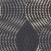 Tapety - Tapeta art deco winylowa na ścianę fale nowoczesna - miniaturka - grafika 1