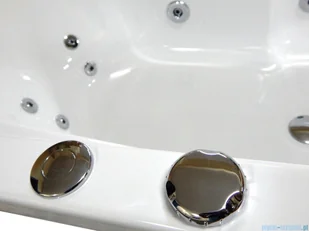 Riho Lugo 180x90cm wanna prostokątna z hydromasażem Pneumatic prawa + nogi + syfon BT03-PNE-P - Wanny z hydromasażem - miniaturka - grafika 3