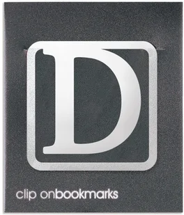 Metalowa zakładka Litera D Clip-on - Zakładki do książek - miniaturka - grafika 2